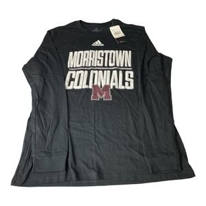 Adidas Men’s Amplifier LS Black/White Long Sleeve Tee Morristown Colonials Sz Lg